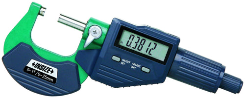 INSIZE 3109-25E Electronic Outside Micrometer, 0-1"/0-25 mm