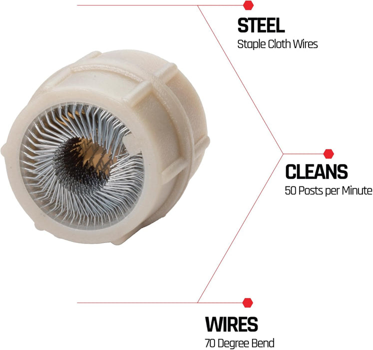 EZRED 505BTSSHQD Shaft Battery Term Cleaner, Steel