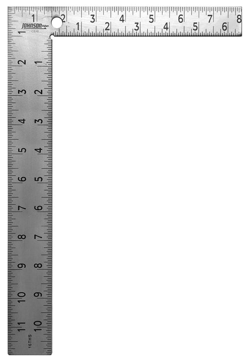 Johnson CS10 8" x 12" Steel Carpenter Square