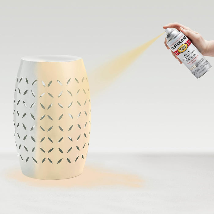 Rust-Oleum 7758830 Stops Rust Spray Paint, 12 oz, Satin Almond (Pack of 1)