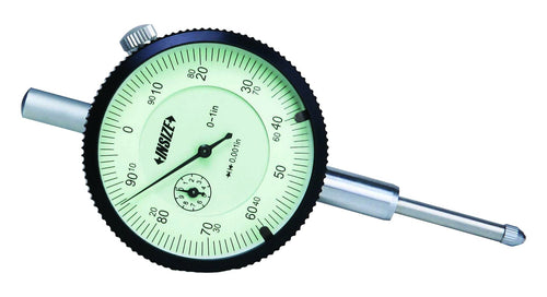 INSIZE 2307-05 Dial Indicator, .5", Graduation 0.001"
