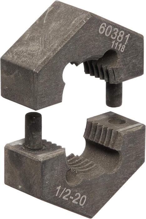 Steelman 60381 1/2-20 SAE Split Die Thread Chaser, Indexing Pins, Steel, Repairs Threads on Wheel Studs and Bolts