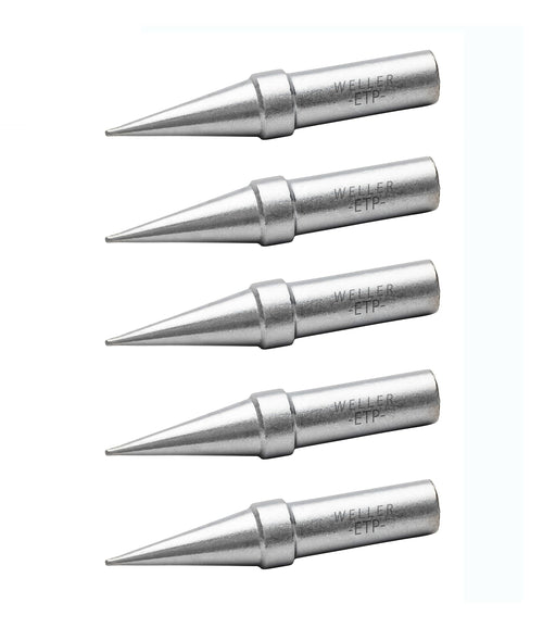 Weller Genuine Weller WE1010 Soldering Tip Set (ETP-5), Conical, 0.031" / 0.8 mm, 5 PCS 0.031-Inches Conical