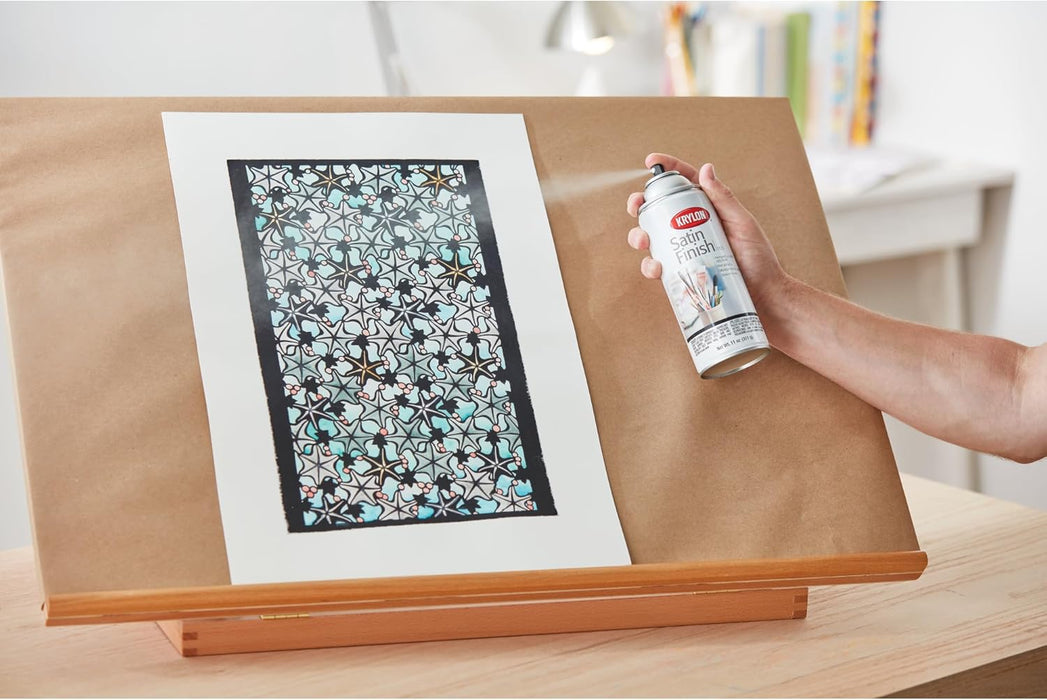 Krylon K01323000 Gallery Series Artist and Clear Coatings Aerosol, 11-Ounce, Satin Finish