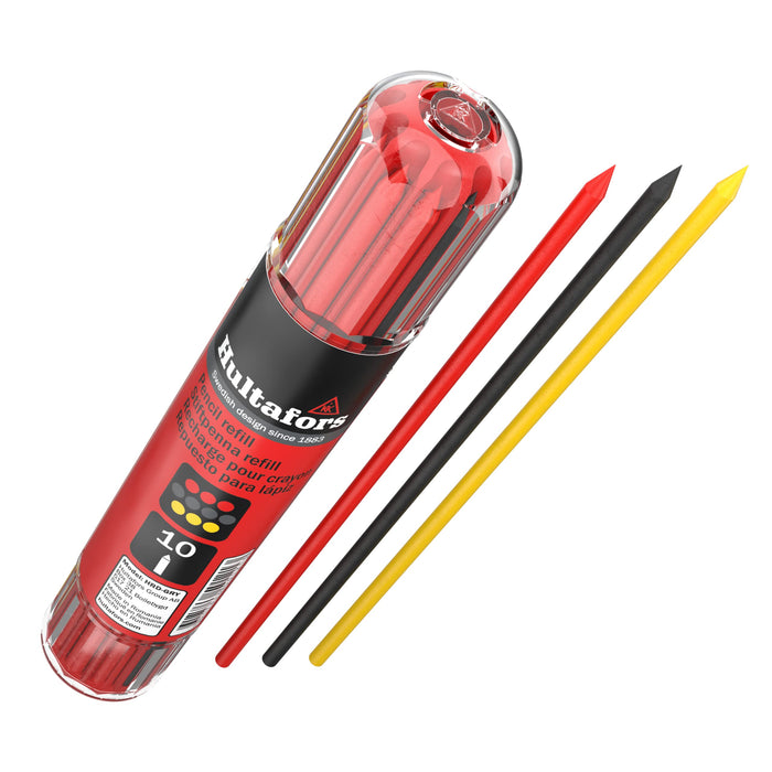 Hultafors Tools 650120U Dry Marker Refills HRD GRY, Red, Graphite, Yellow