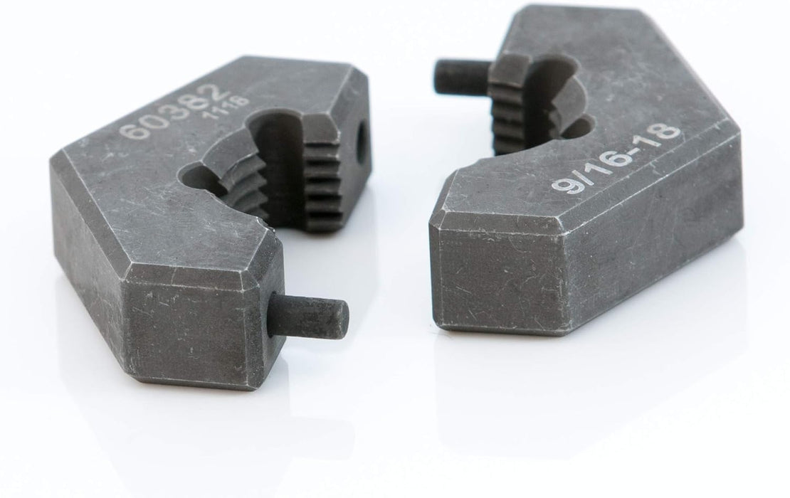 Steelman 60382 9/16-18 SAE Split Die Thread Chaser, Indexing Pins, Steel, Repairs Threads on Wheel Studs and Bolts