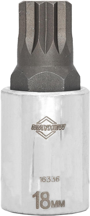 Mayhew Tools 16024 Triple Square Socket Bit Set, Chrome Plated, 9-Piece