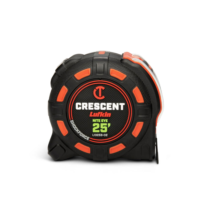 Crescent Lufkin L1325B-02 25 Ft. SHOCKFORCE NITE EYE Tape Measure, SAE 25'