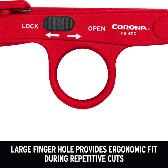 Corona FS4110 Hydroponic Finger Micro Snips, Red