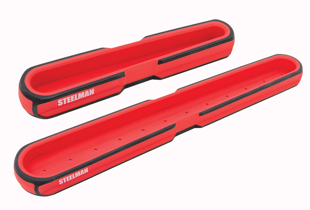 Steelman 75107 2-Piece Magnetic Socket Storage and Parts Accessory Tray Set, Small (6-Inch) and Medium (12-Inch)