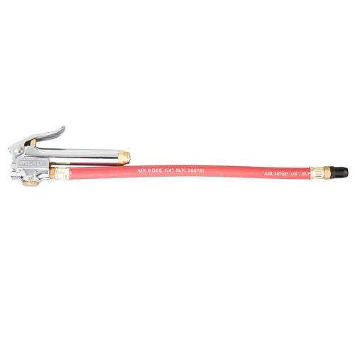 Steelman 75051 Straight Chuck Tire Inflator with Built-In Gauge and 12-Inch Hose