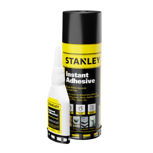 STANLEY Cyanoacrylate Super Glue (1.75oz) with Activator (6.75oz) Bundle
