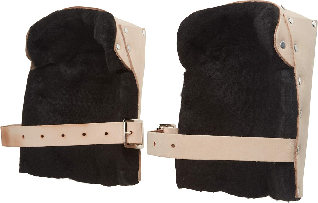 Custom Leathercraft 313-CLC 313 Heavy Duty Leather Kneepads, Double Thick Lining, Tan