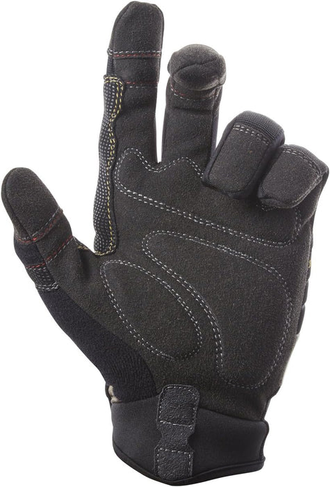 Custom Leathercraft 130M Subcontractor Flex Grip Work Gloves, Medium (Pack of 1)