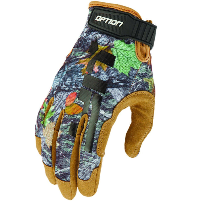 OPTION Glove (Camo)- Synthetic Leather with Air Mesh