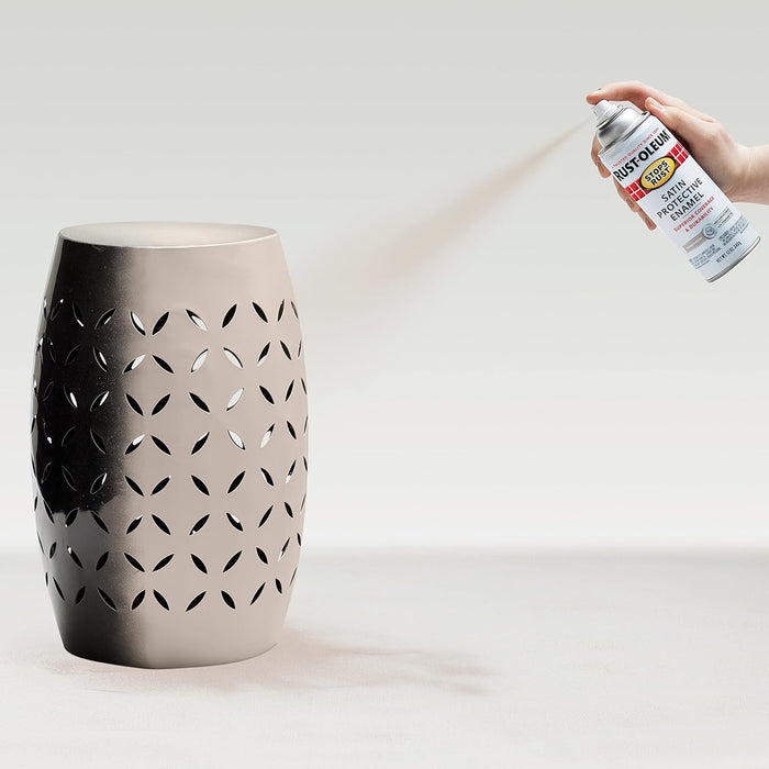 Rust-Oleum 6PK Stops Rust Spray Paint, 12 Oz, Satin French Beige, 6 Pack