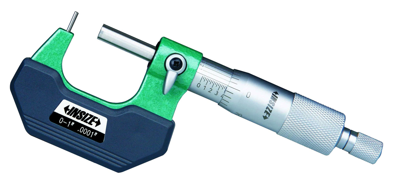 INSIZE 3261-1C Cylindrical Anvil Tube Micrometer, 0" - 1", Graduation 0.0001", Type C
