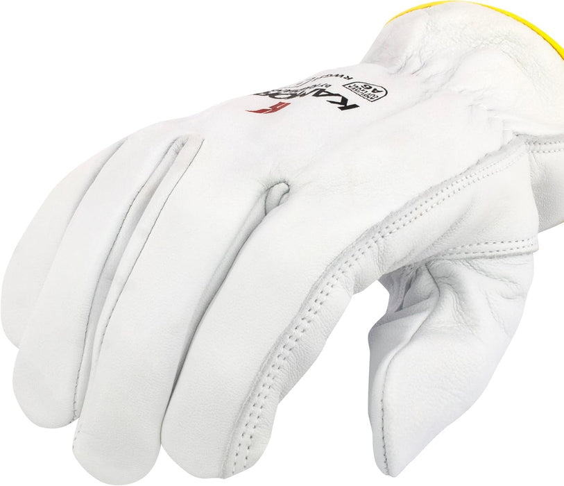 Radians RWG58M Unisex Cut Resistant A6 KAMORI White Grain Goatskin Driver, Medium