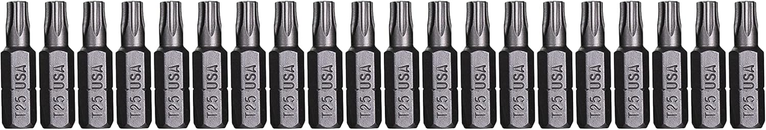 Mayhew Tools 18216-20 USA Torx Insert Bit, T25 x 1" (Pack of 20)