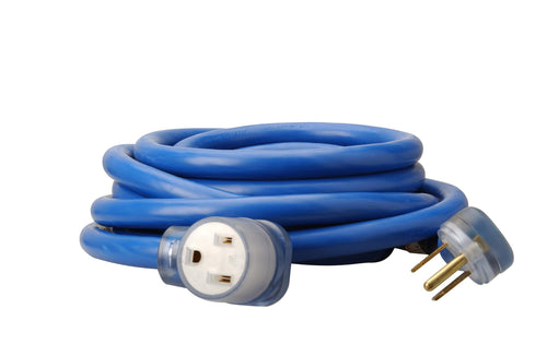 Southwire Extra Heavy Duty Extension Cord, 25Ft, 8 Gauge, 40 AMP, 250 Volt, Welding Cord, STW, Blue, 19178806