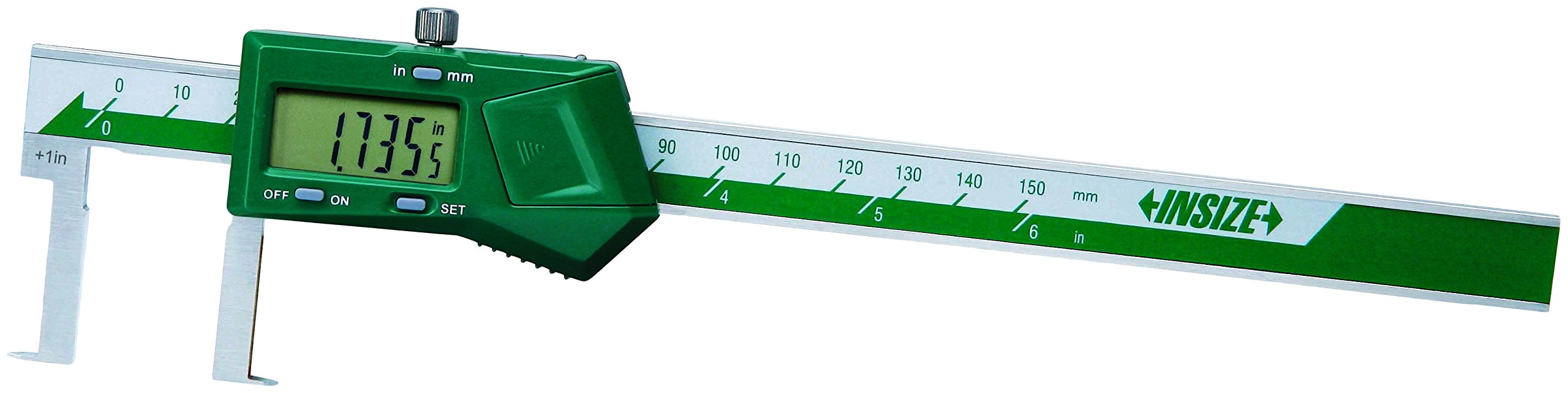 INSIZE 1120-150AE Electronic Inside Groove Caliper, 1-6"/25.4-150 mm