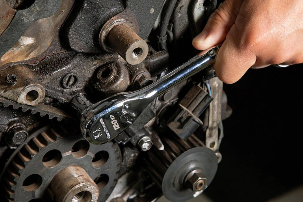 GEARWRENCH 56 Pc. 3/8" Drive 6 Pt. 120XP Mechanics Tool Set, Standard & Deep, SAE/Metric - 80550P