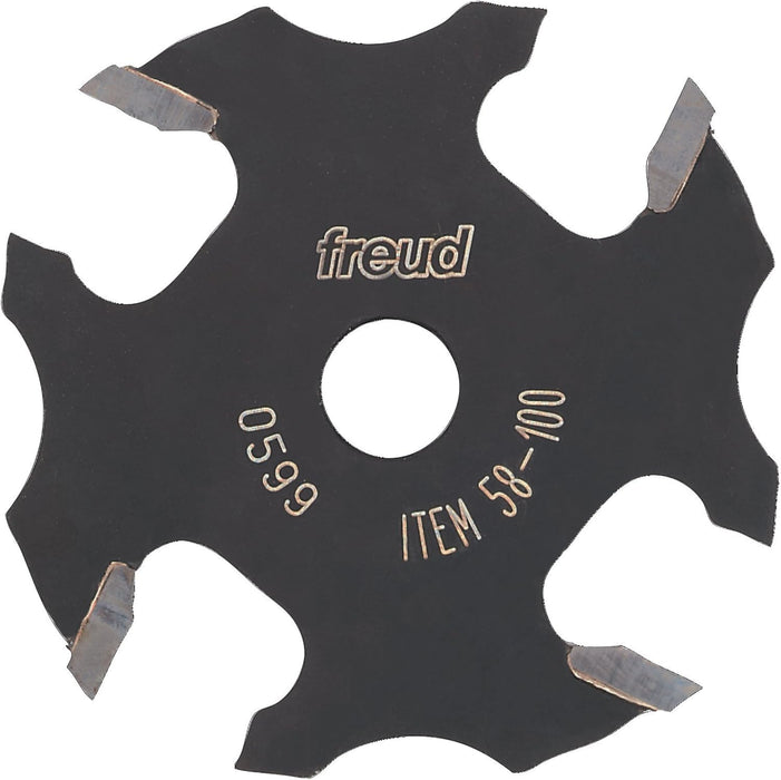 Freud 58-100 Slot Carbide Tipped Four Wing Slotting Cutter, 9/16" Depth by 1/16" Height
