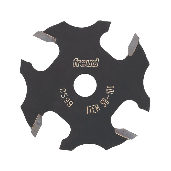 Freud 58-100 Slot Carbide Tipped Four Wing Slotting Cutter, 9/16" Depth by 1/16" Height