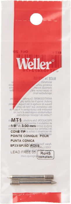 Weller MT1 - .031" / .8 mm Conical Tip For SP23 / SP25 Series Irons, Copper Cone Shape Tip