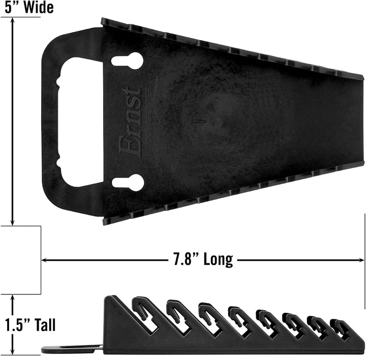 Ernst Manufacturing 5047-Black Gripper 8-Wrench Organizer Color: Black Style: 8-Wrench Model: 5047-Black (Hardware & Tools Store)