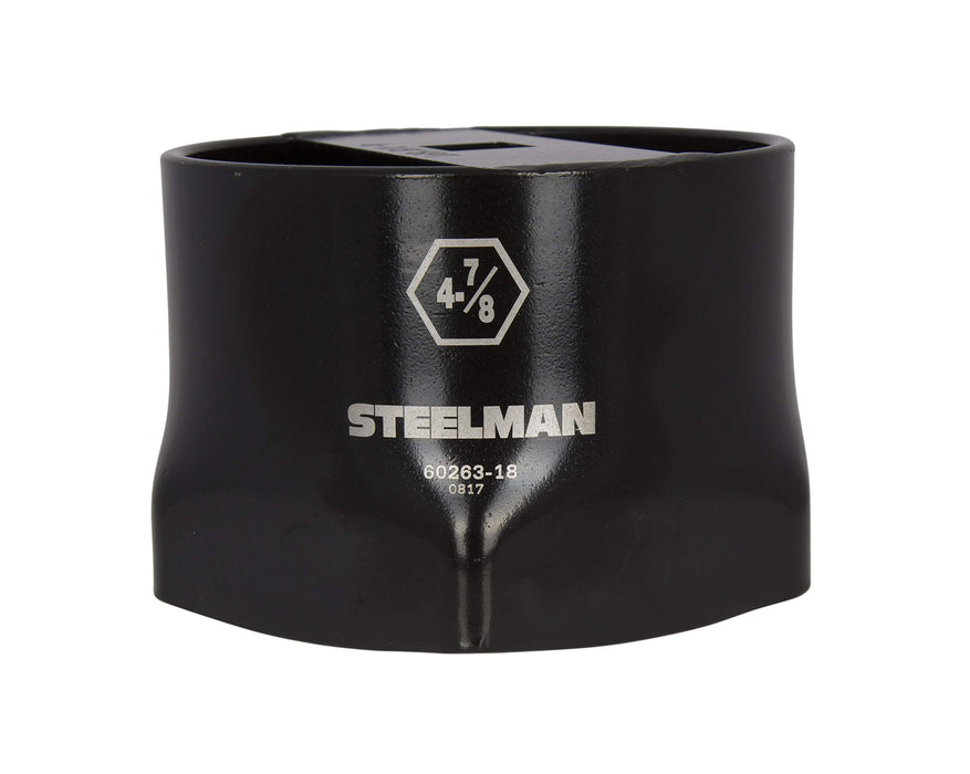 Steelman 60263-18 4-7/8-inch 6-Point Wheel Bearing Locknut Socket, 3/4-inch Drive, Heavy Duty Steel
