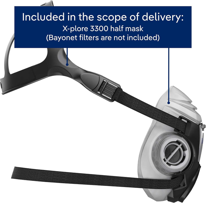 Dräger X-plore 3300 Half-Face Respirator Mask, NIOSH Approved