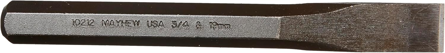 Mayhew Tools 10220 Cold Chisel, 1" - 25 mm x 8", Black Oxide Finish