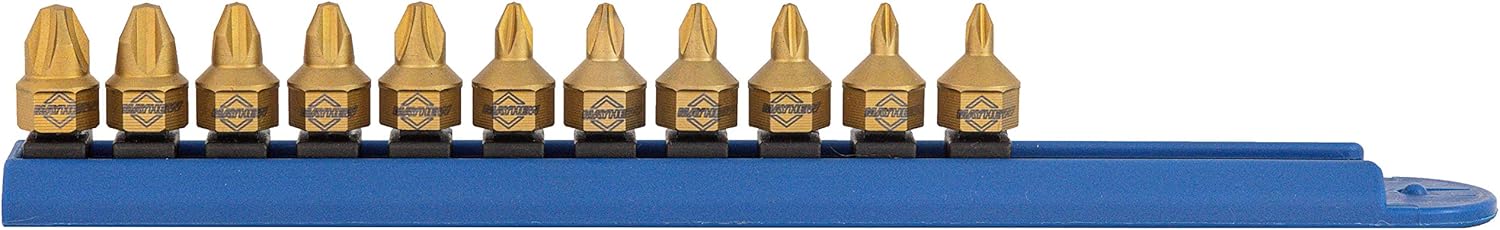 Mayhew Tools 16002 Titanium-Coated Low-Profile Dual Drive Set, Phillips, 10-Piece