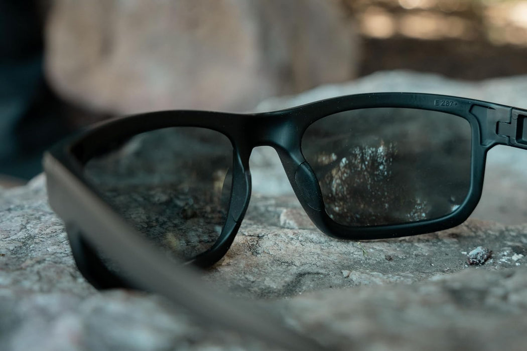 EDGE Defiance Z87 Wayfarer Safety Sunglasses (Matte Black, Clear Vapor Shield Lens), Anti-fog Z87 Clear Safety Glasses, Shatter Resistant, ANSI Compliant Men's Sunglasses