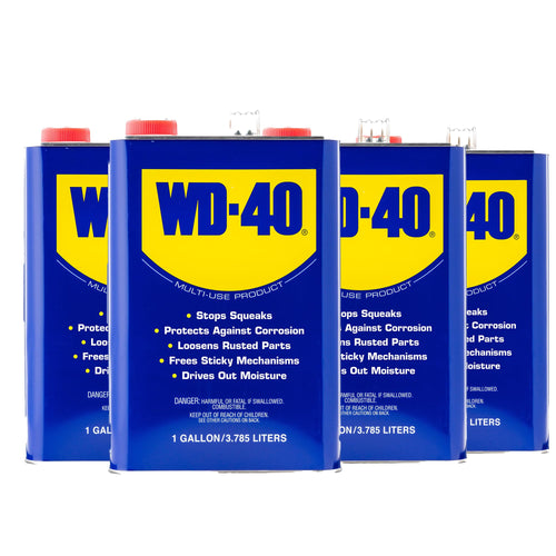 WD-40 490118 Original Formula, Multi-Use Product, One Gallon (4-Pack)