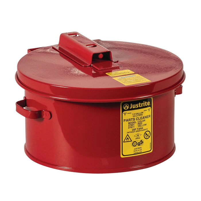 Justrite 27601 1 Gallon, 9-3/8" x 5" Size Dip Tanks