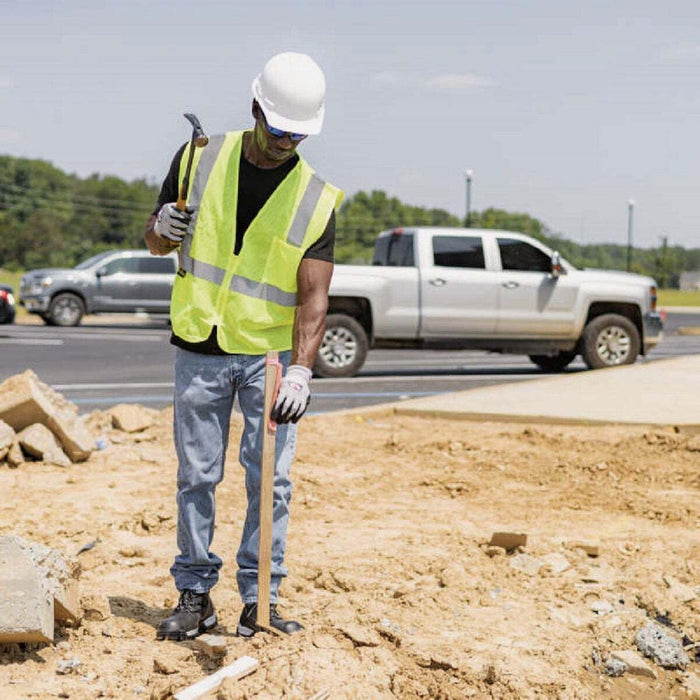 Radians SV2ZGMXL Polyester Mesh Economy Class 2 High Visibility Vest with Zipper Closure, X-Large, Green