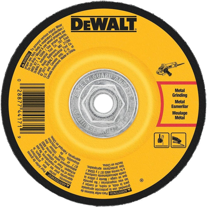 DEWALT (DW4626) 6-Inch by 1/4-Inch by 5/8-Inch-11 High Performance Metal Grinding Wheel