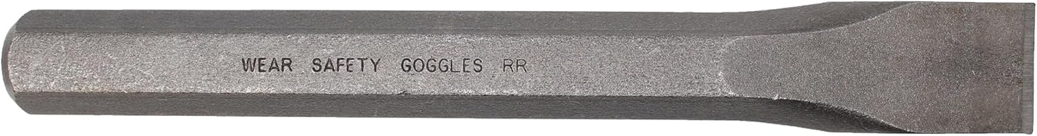 Mayhew Tools 10802 Carded Cold Chisel, 1" x 8", Shot Blast Finish
