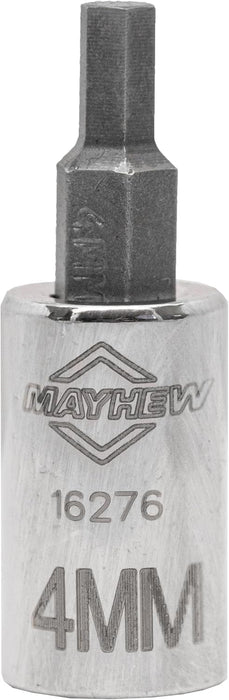Mayhew Tools 16019 Metric Hex Socket Bit Set, 8-Piece, Polished Chrome