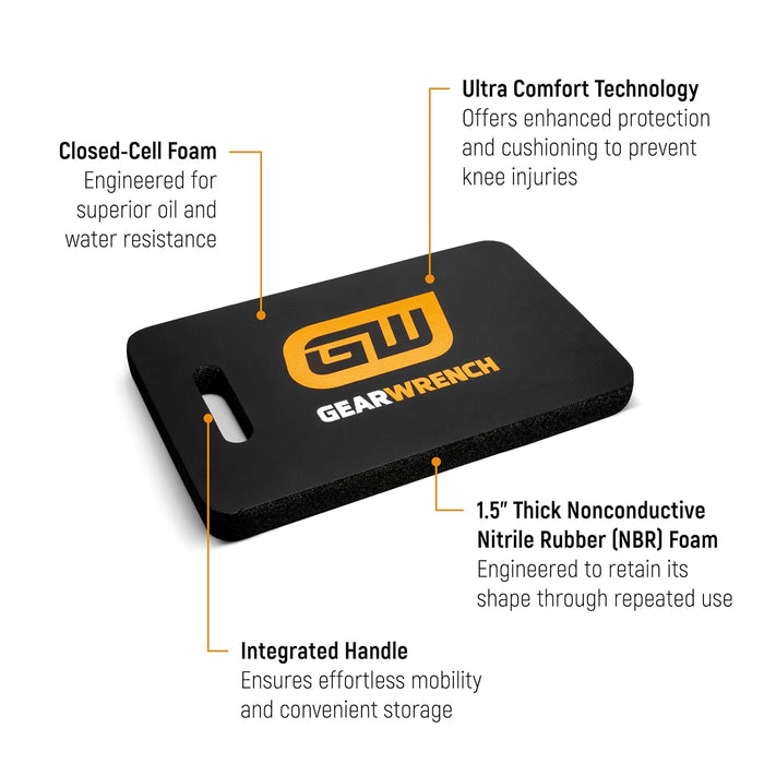 GEARWRENCH GWKPS 11" x 18" Ultra Comfort Kneeling Pad