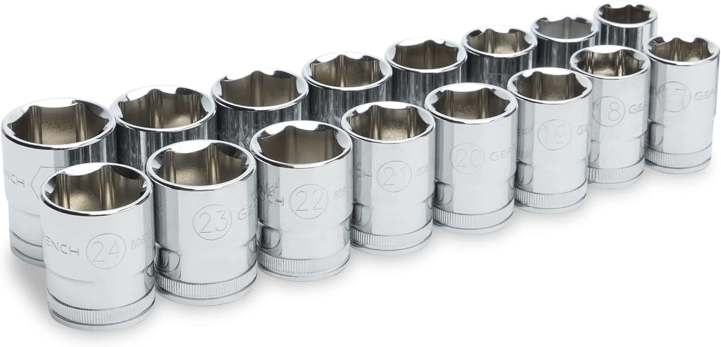 GEARWRENCH 131 Piece 1/4", 3/8", 1/2" Drive SAE/MM Mechanics Tool Set - 89089