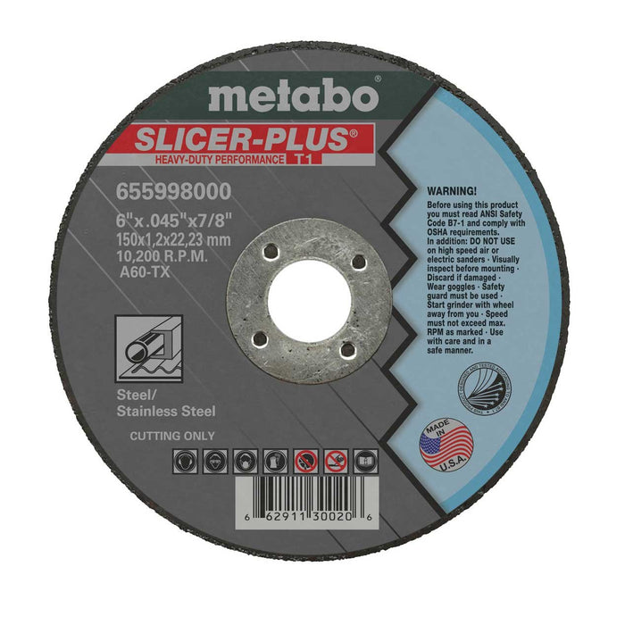 Metabo 655998000-50PK 6" Slicer Plus Cutting Wheel (50pk)