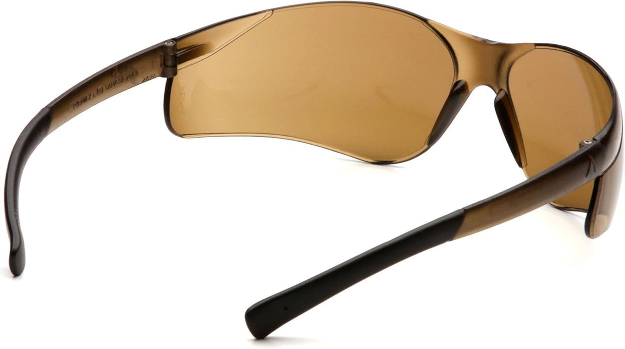 Pyramex S2515S Ztek Safety Glasses Coffee Lens Coffee Frame ANSI Z87+