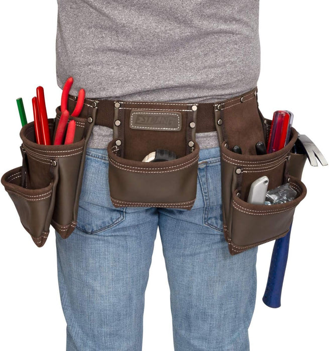 Estwing 94744 7 Pocket Leather Tool Apron
