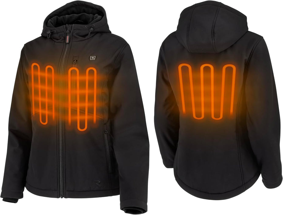Radians (RHG-J101B-XL) Women's Standard Heated Apparel - Jackets, Black, X-Large