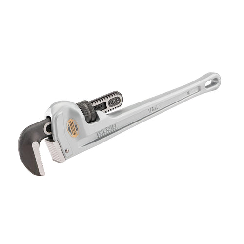 RIDGID (31110) Model 836 Aluminum Straight 36" Plumbing Pipe Wrench, Silver, Made In The USA