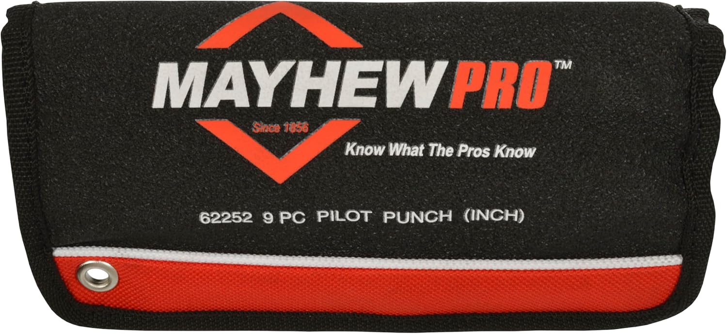 Mayhew Pro 62252 109-K Pilot Punch Kit, 9-Piece