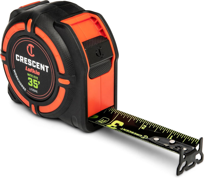 Crescent Lufkin L1135NE 35 Ft. WORKHORSE NITE EYE Tape Measure SAE